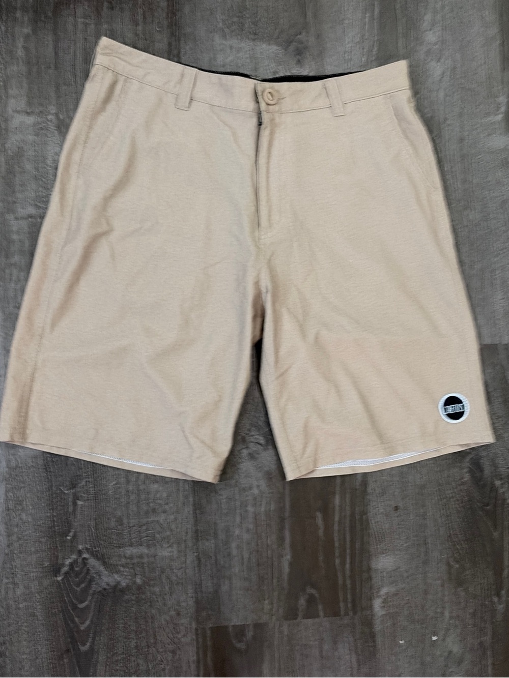 Caetus Men's Beige Board Shorts Size 32 SFT2204 Swim Trunks Casual Golf